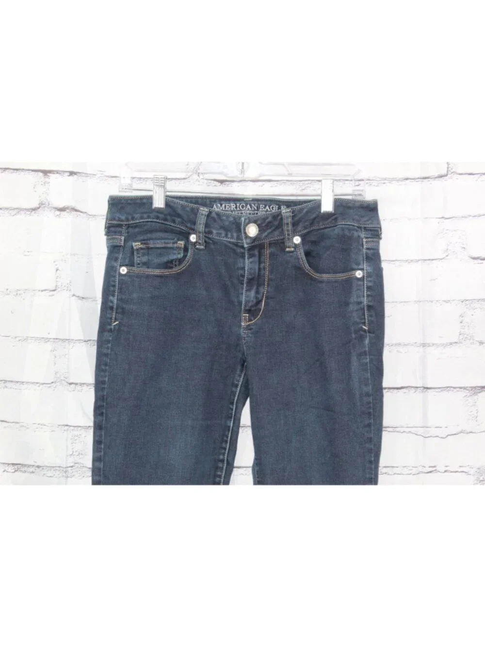 American Eagle Outfitters Dark Wash Stretch Women's Skinny Jeans Size 8 Short